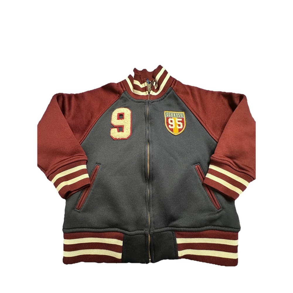 Oshkosh B'Gosh Kids Varsity Long Sleeve Vintage Jacket/Cardigan Size 4 RARE‎ !!